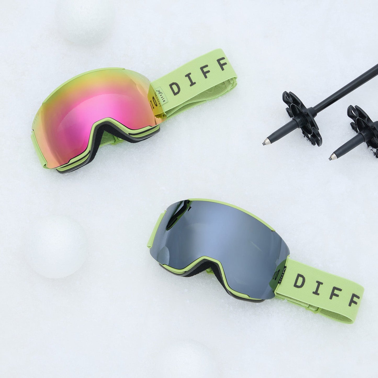 diff sport group shot of alpine goggles