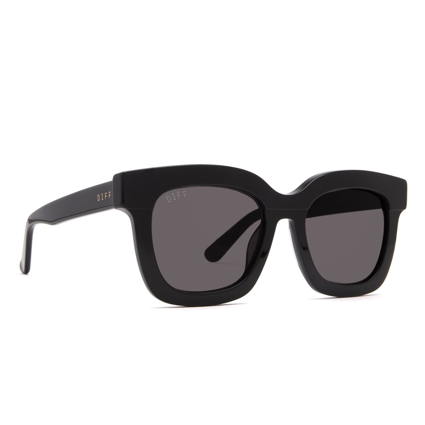 Carson Black Dark Smoke Polarized sunglasses - angle