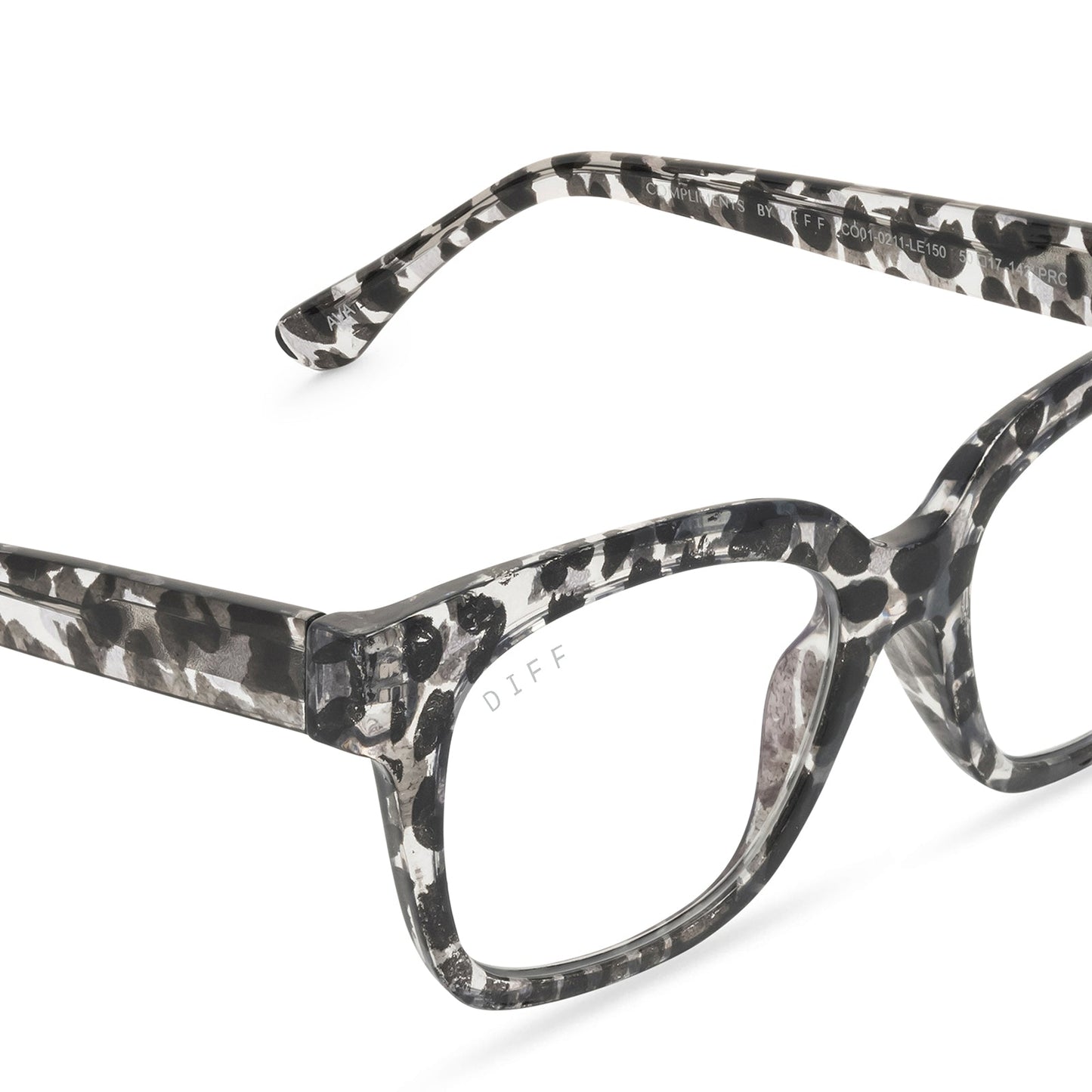 AVA - CLEAR LEOPARD + BLUE LIGHT READERS detail