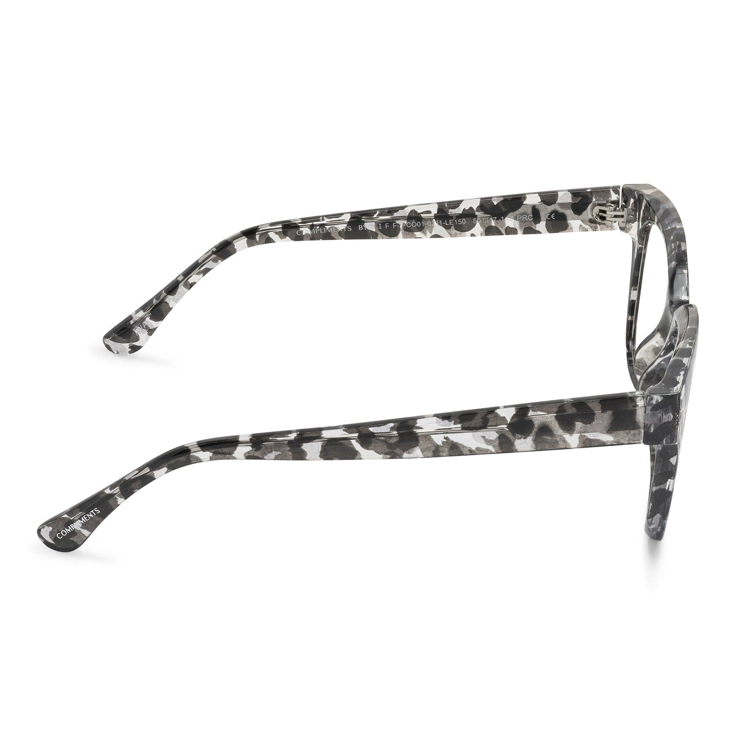 AVA - CLEAR LEOPARD + BLUE LIGHT READERS side