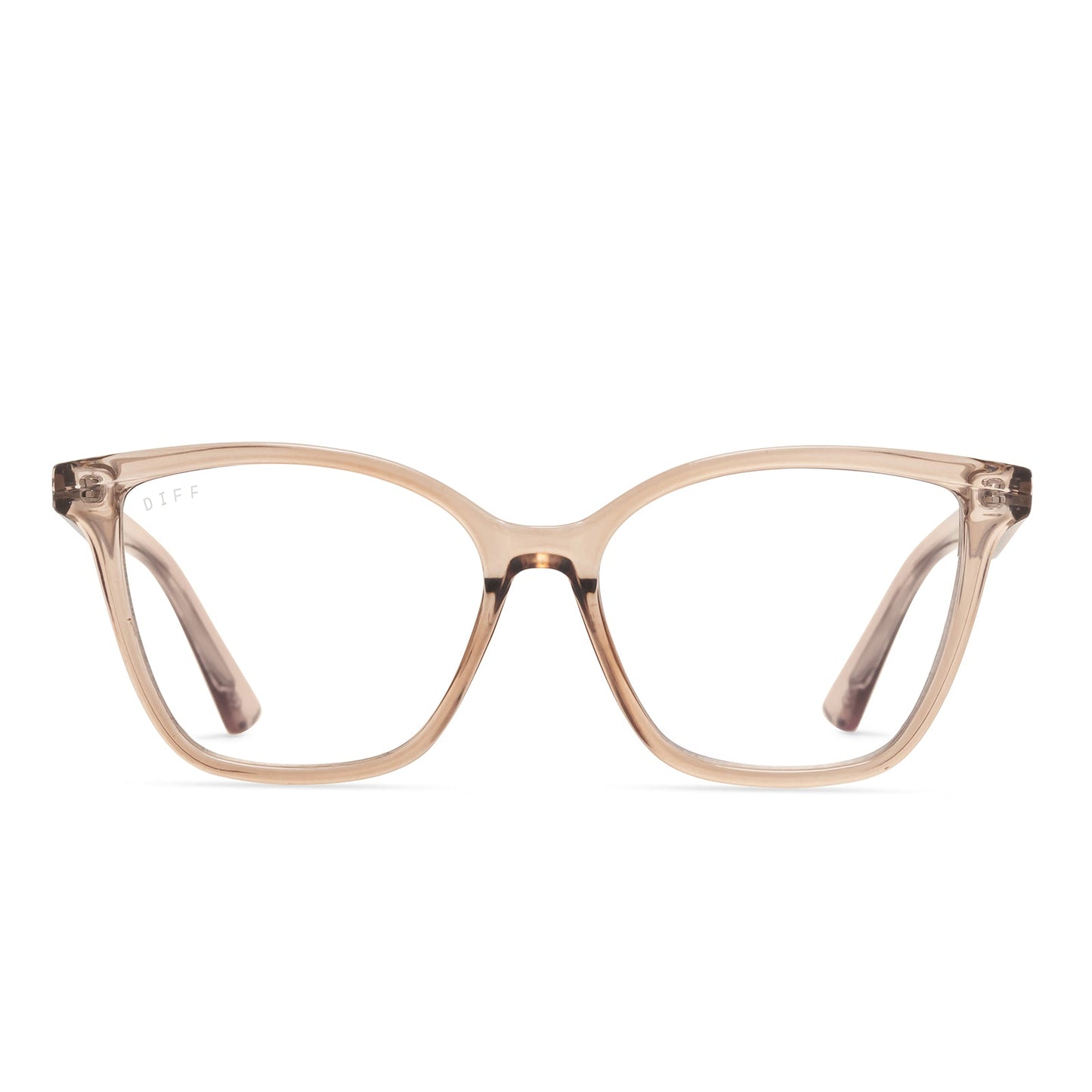 LEAH - VINTAGE CRYSTAL + BLUE LIGHT READERS FRONT