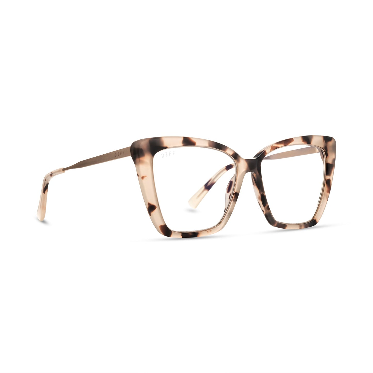BECKY IV - CREAM TORTOISE + BLUE LIGHT TECHNOLOGY ANGLE