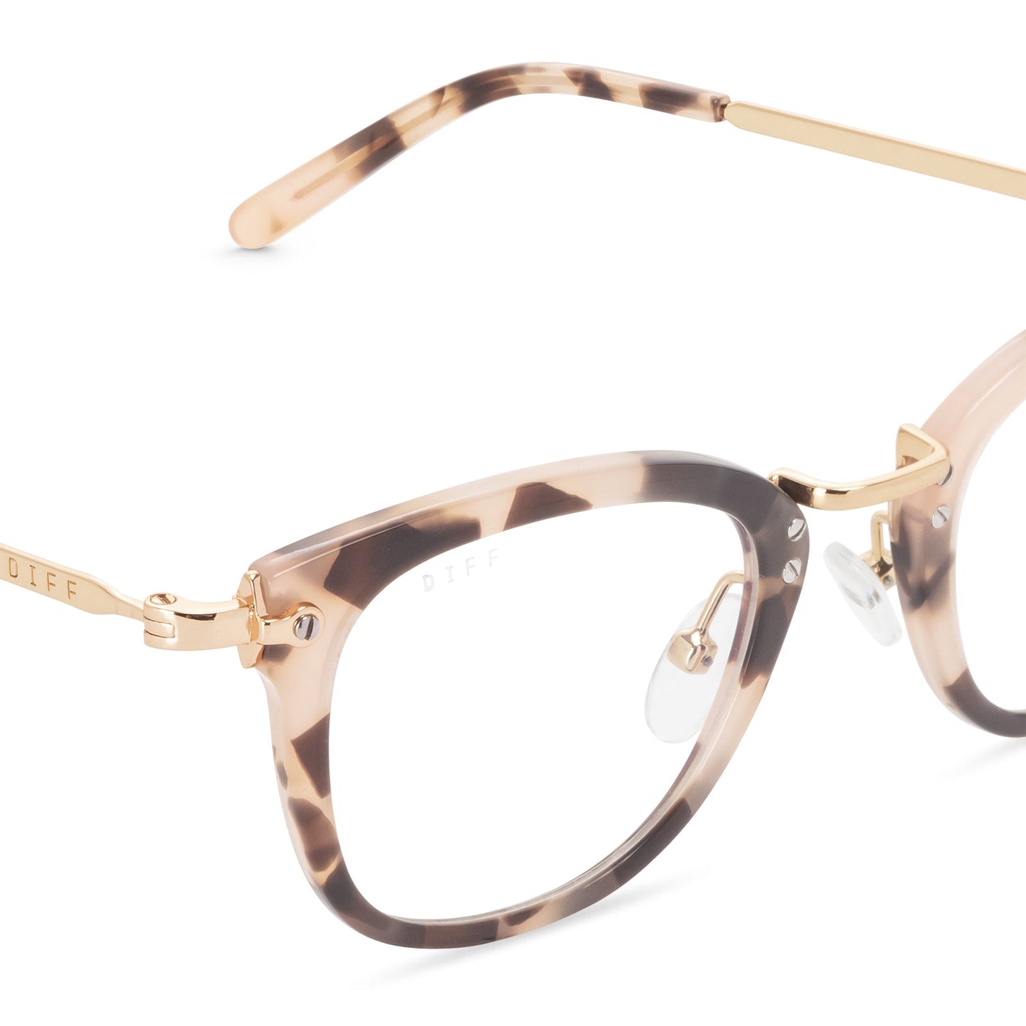 RUE - HIMALAYAN TORTOISE + BLUE LIGHT TECHNOLOGY GLASSES detail
