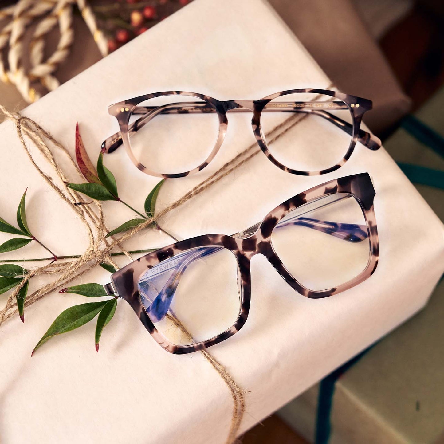 top SAWYER - CREAM TORTOISE + BLUE LIGHT TECHNOLOGY bottom bella xs cream tortoise