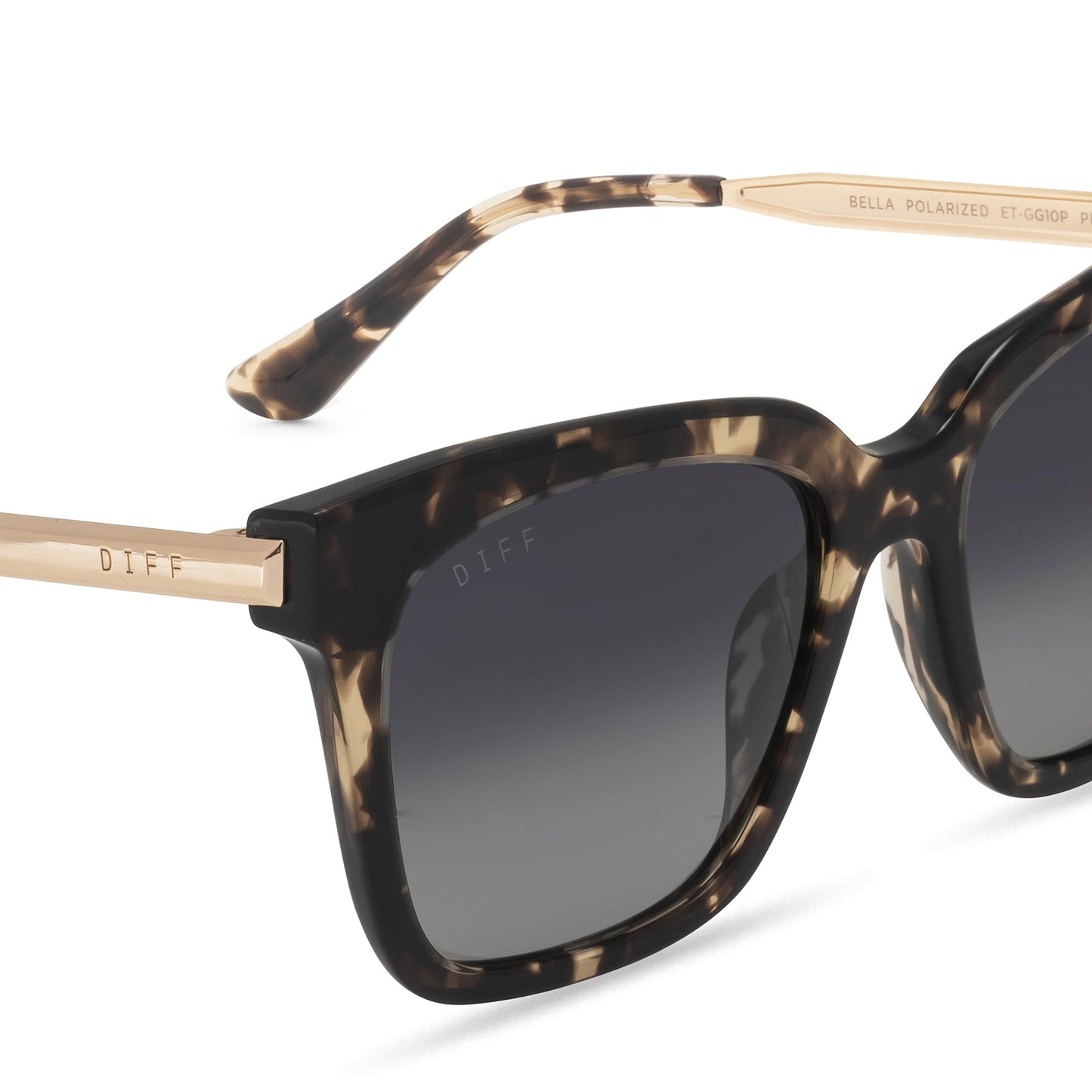 BELLA - ESPRESSO TORTOISE + GREY GRADIENT + POLARIZED detail