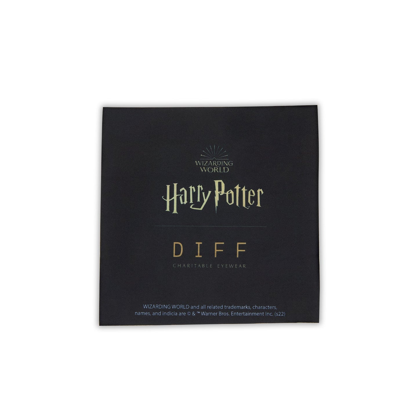 harry potter x diff eyewear - cleaning cloth front