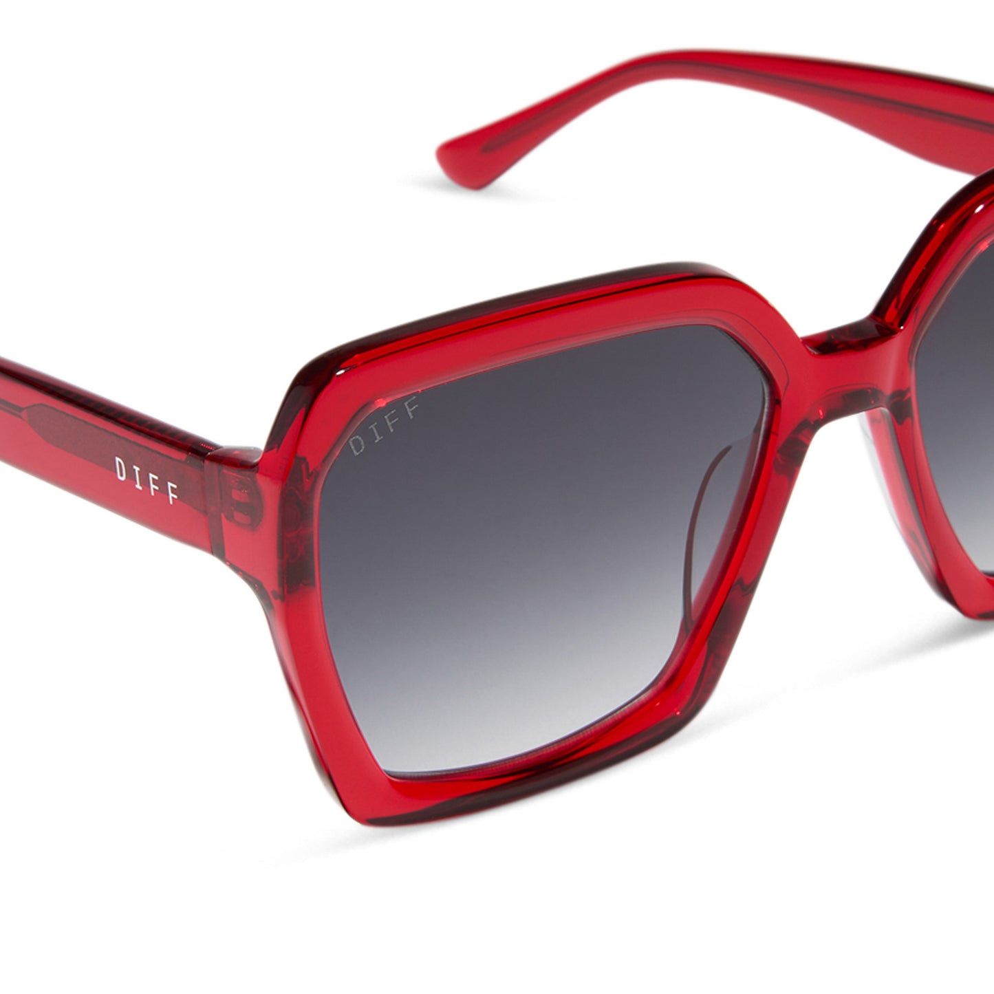 SLOANE RED HOT SUMMER + GREY GRADIENT SUNGLASSES