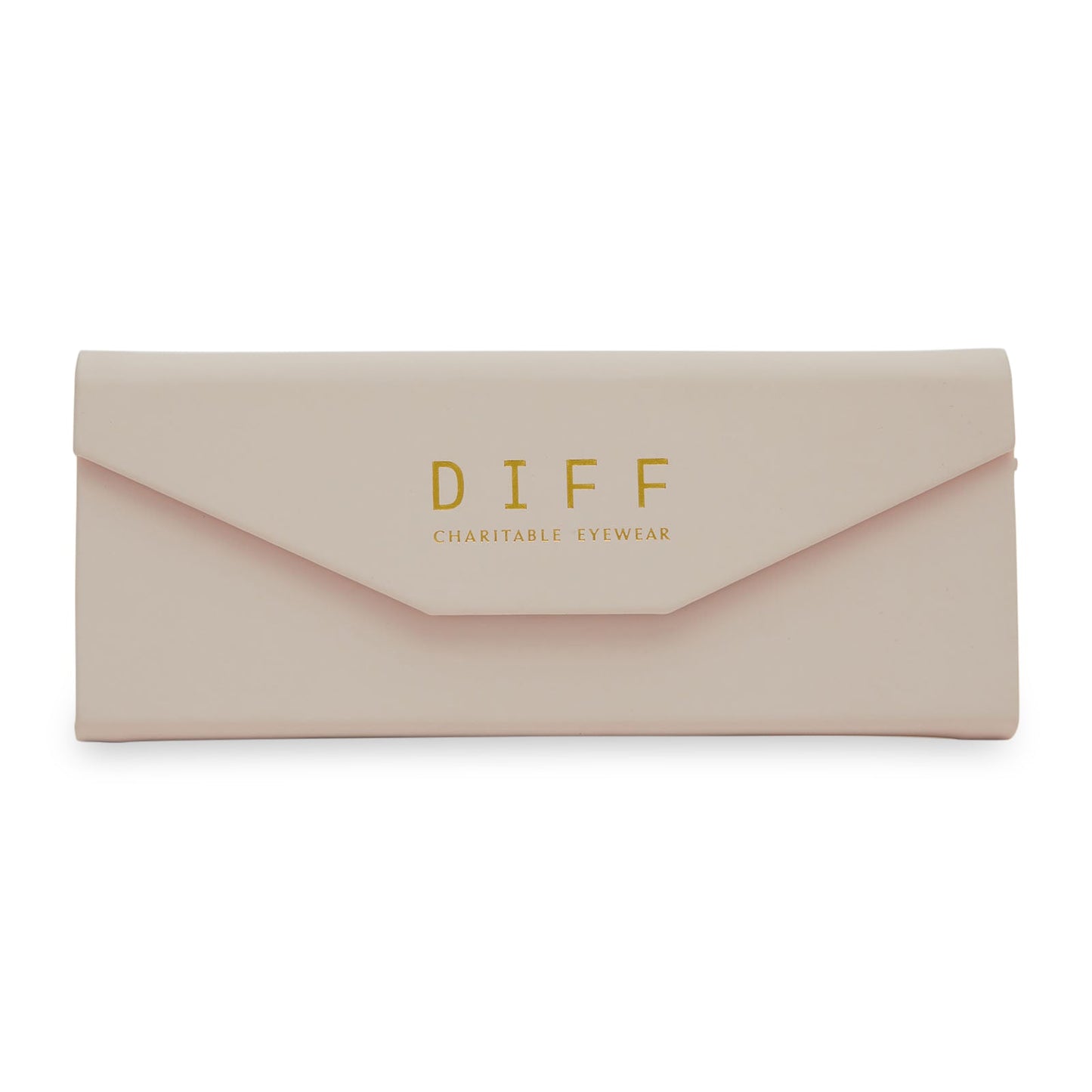 diff eyewear pink folding glasses case