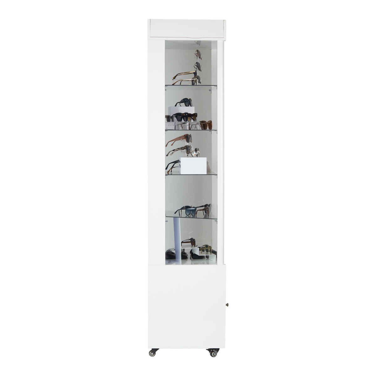 diff eyewear tower case 60 with merchandise side view