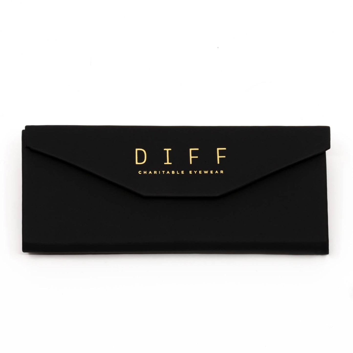 diff eyewear black folding case closed