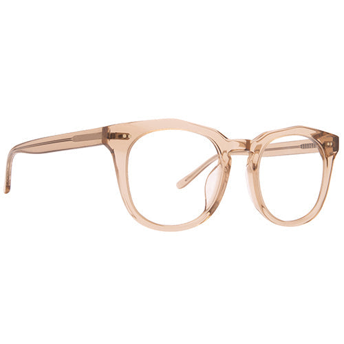 diff eyewear weston glasses with a vintage crystal frame angled view