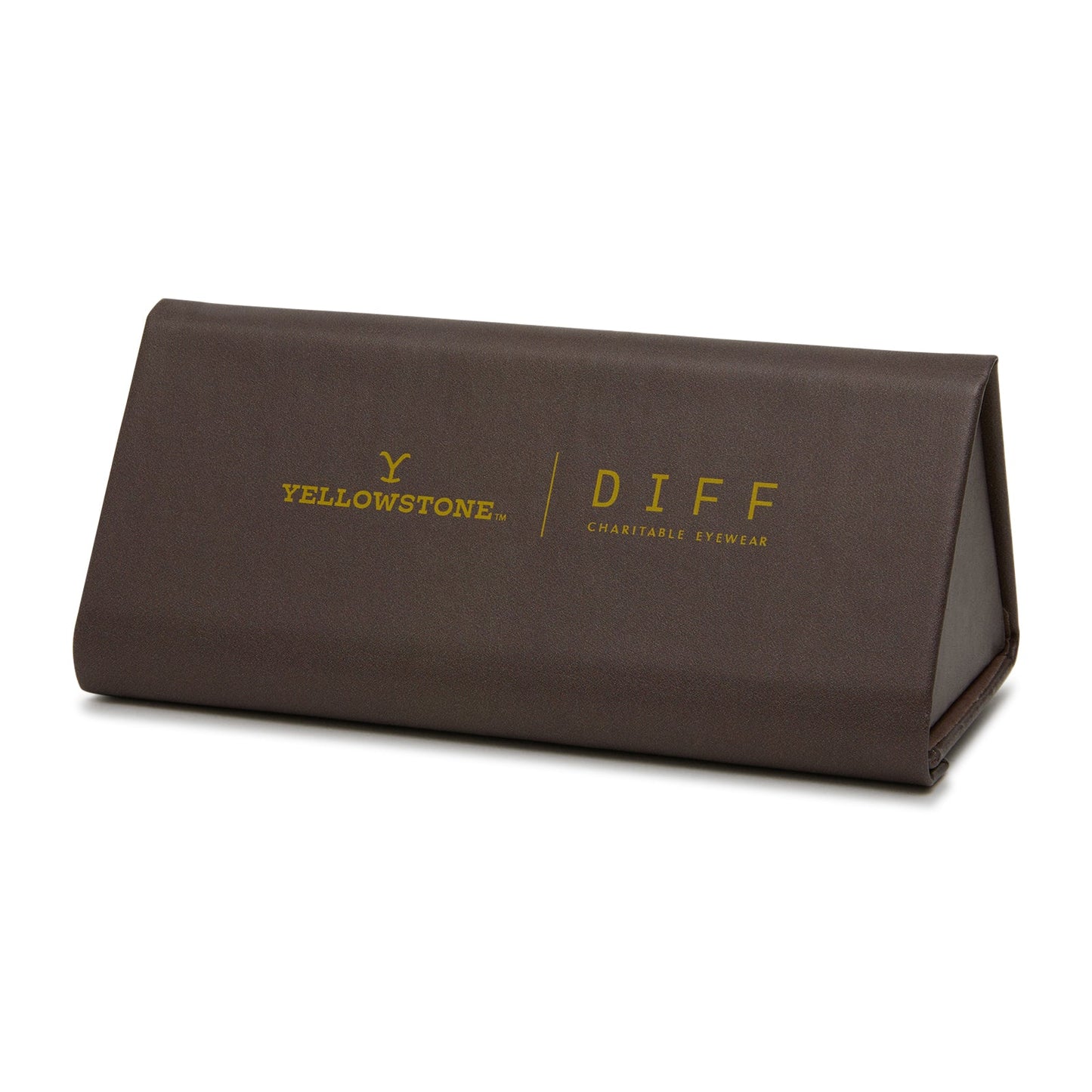 diff eyewear yellowstone triangle case back view