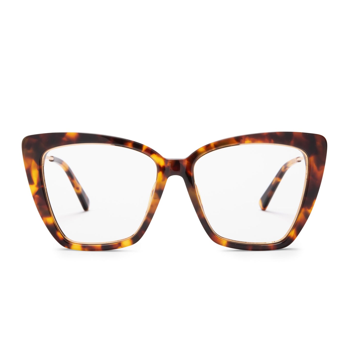Becky IV Amber Tortoise and blue light technology front