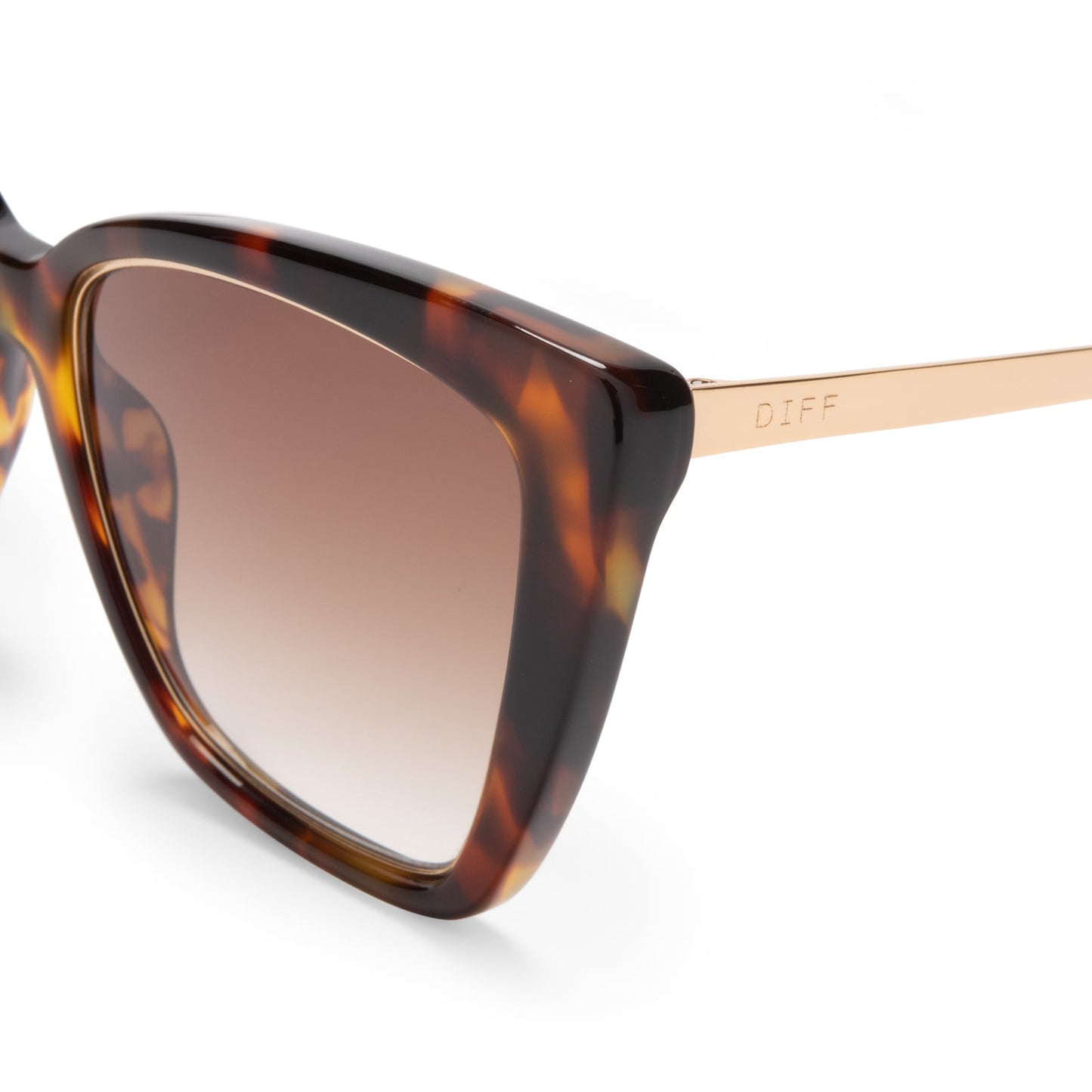 becky iv amber tortoise and brown gradient detail