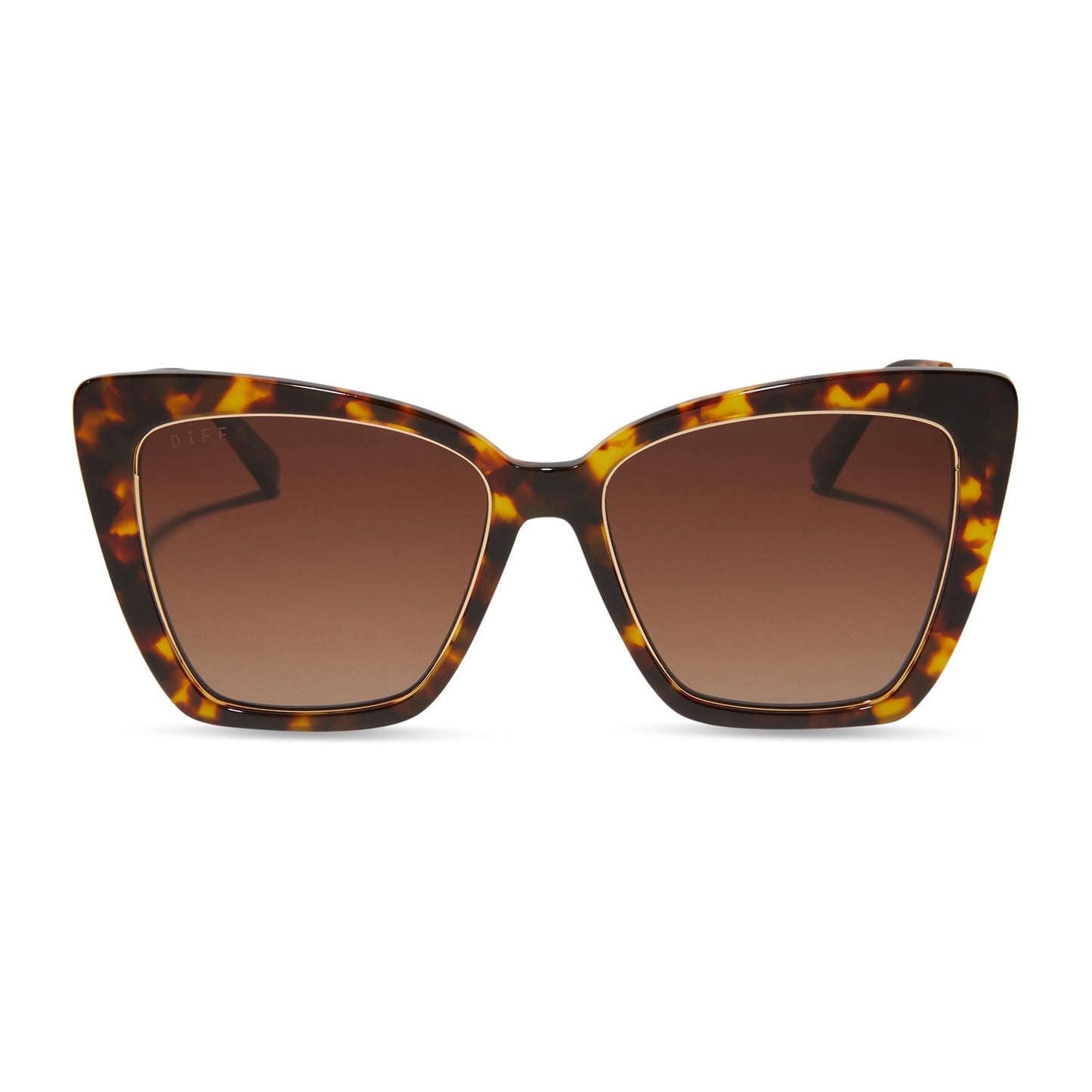 becky iv amber tortoise and brown gradient front