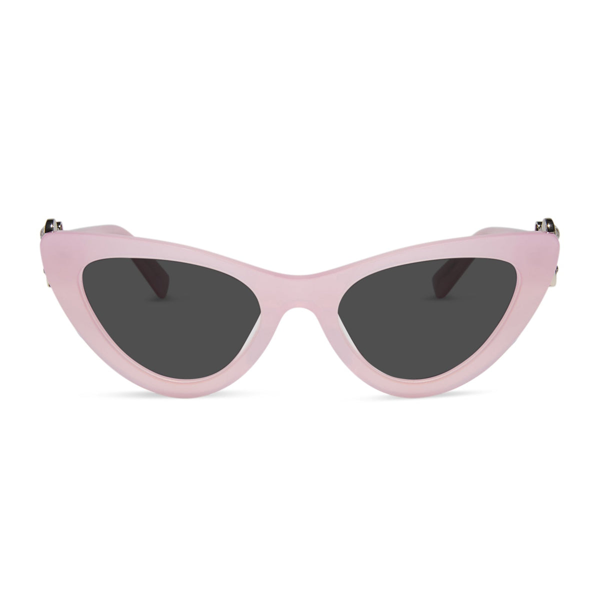 wicked x diff eyewear featuring the glinda upland for good cat eye prescription sunglasses with a pink frame front view