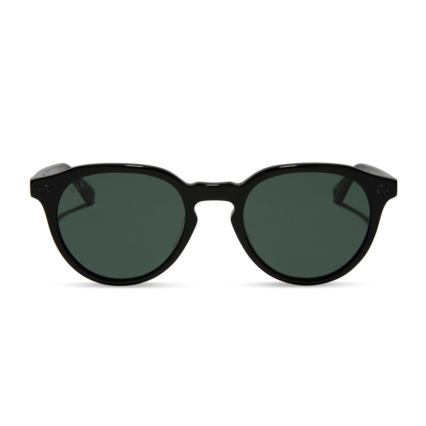 diff eyewear yellowstone beth sunglasses black & g15 front view