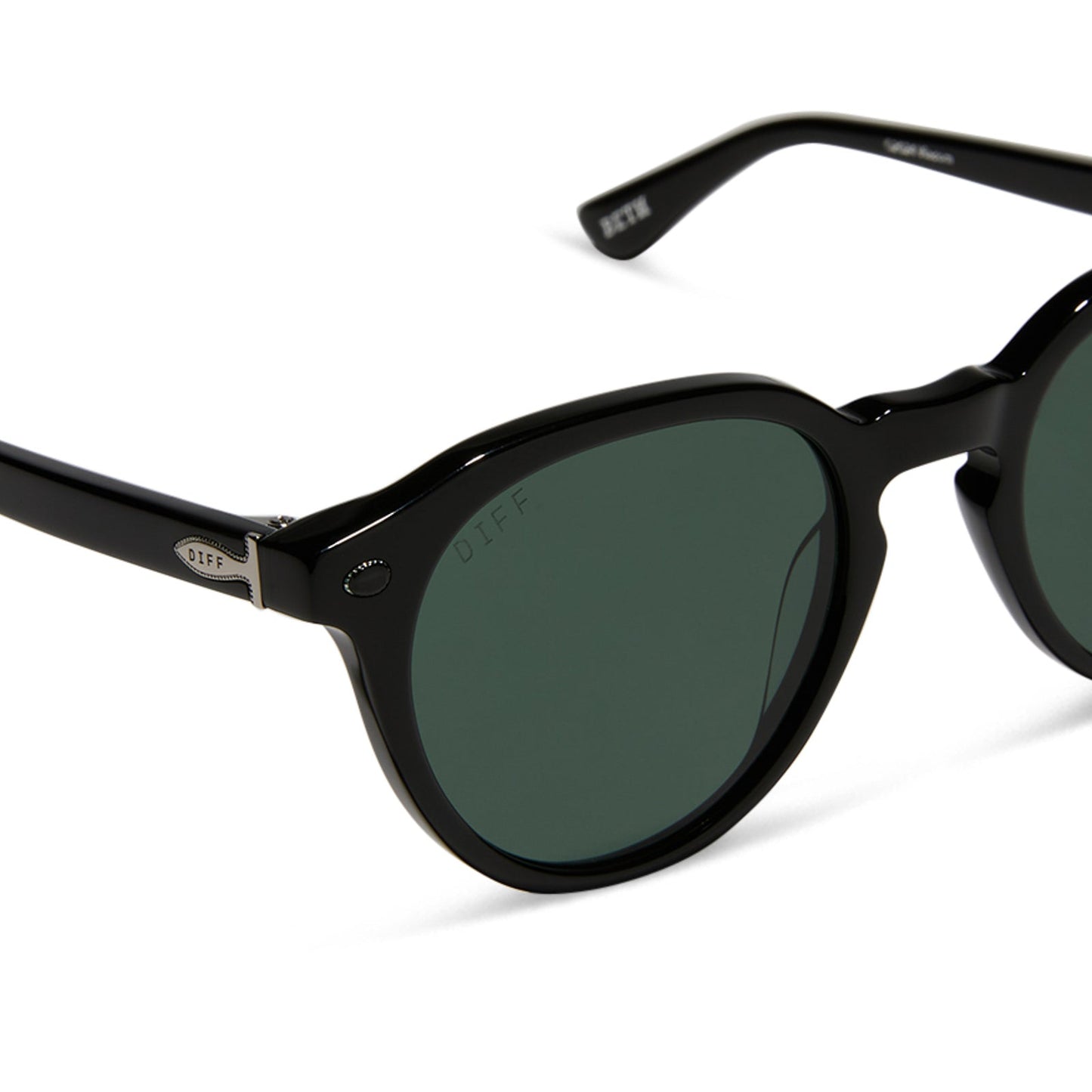 diff eyewear yellowstone beth sunglasses black & g15 detailed view