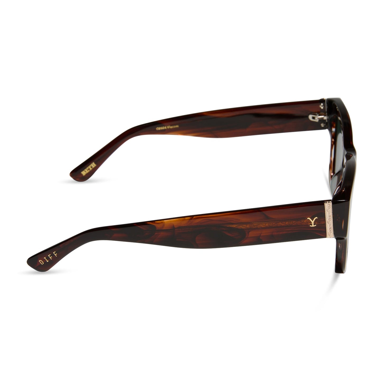 diff eyewear yellowstone beth ii sunglasses sequoia & g15 side view