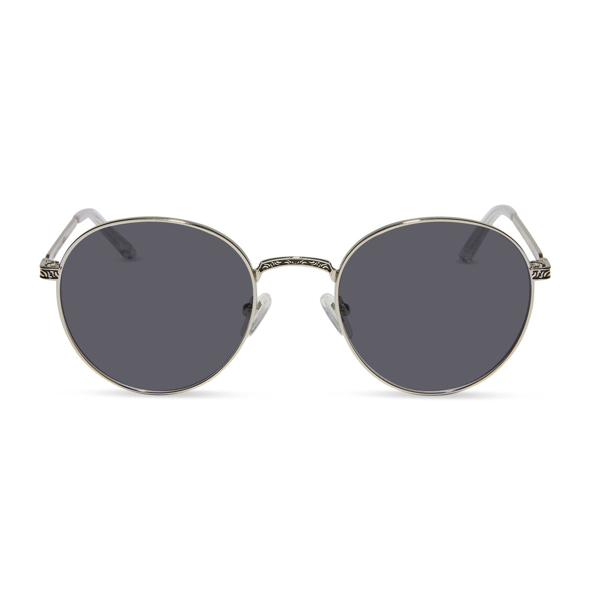 star wars x diff eyewear mace winduâ„¢ï¸ prescription sunglasses with space oxidized steel metal frame front view