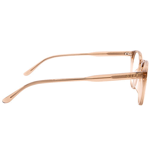 diff eyewear sawyer vintage crystal with blue light technology side view