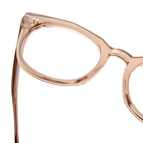 diff eyewear weston glasses with a vintage crystal frame detailed view
