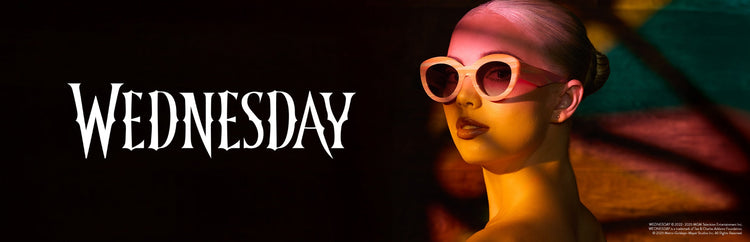 wednesday x diff eyewear collection banner