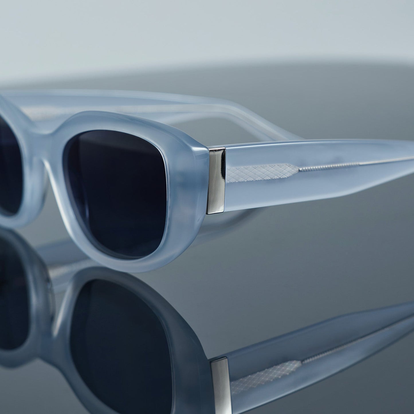 still life - the devil wears prada x diff eyewear of mirana silver sunglasses