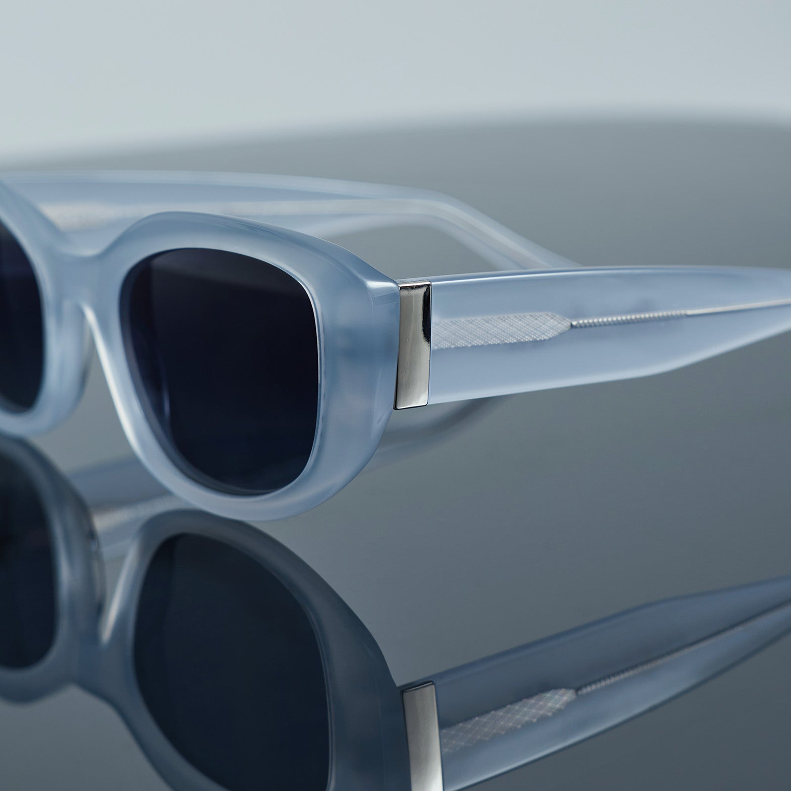 still life - the devil wears prada x diff eyewear of mirana silver sunglasses