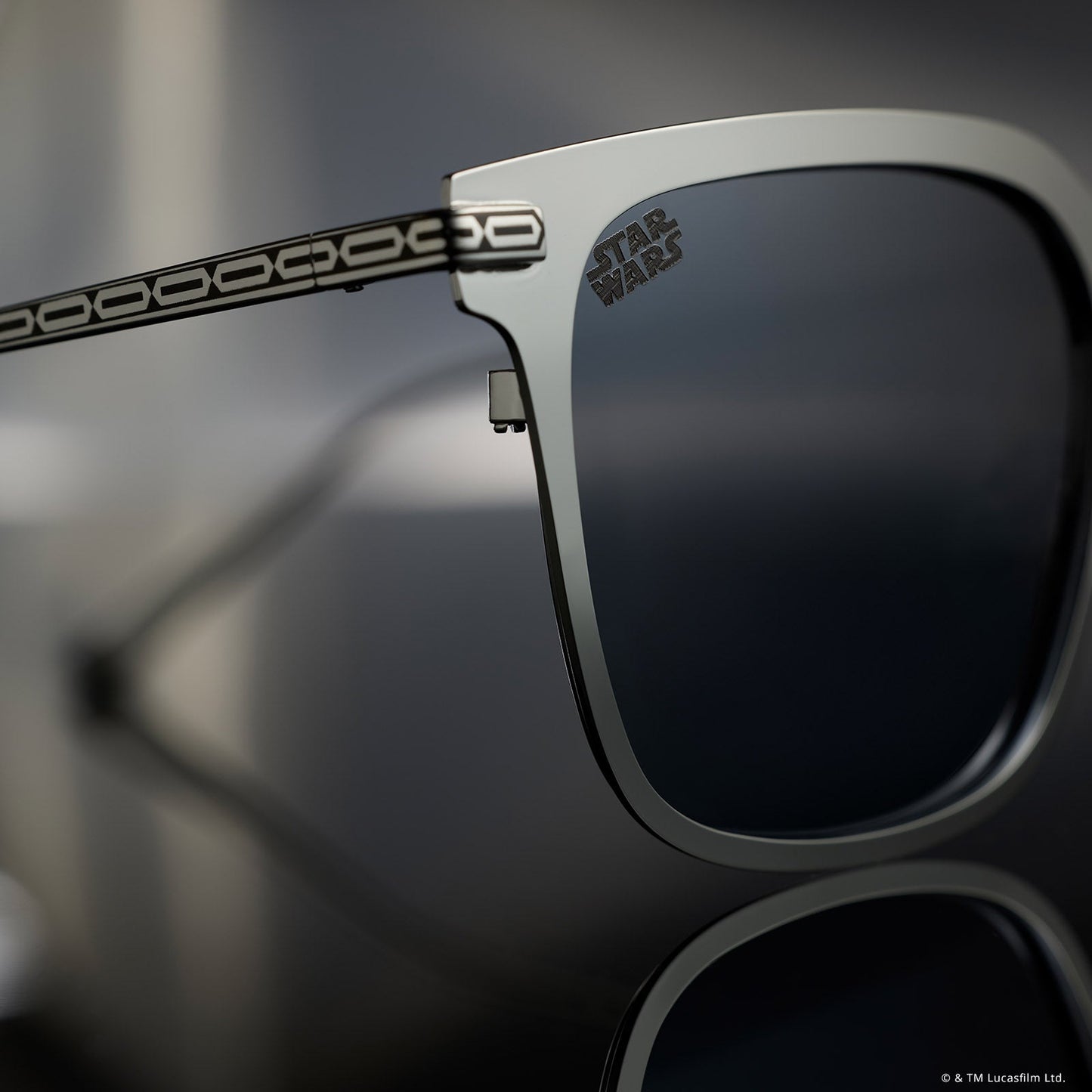 still life - star wars x diff eyewear the mando 3.0 square sunglasses detailed view