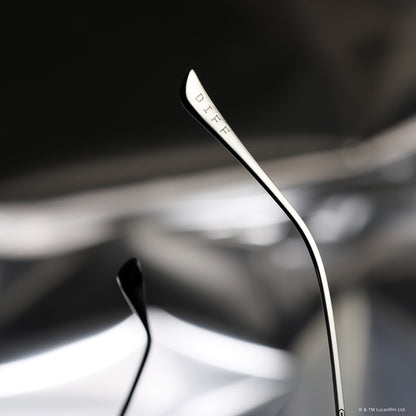 still life - star wars x diff eyewear the mando 3.0 square sunglasses detailed view of temple tip
