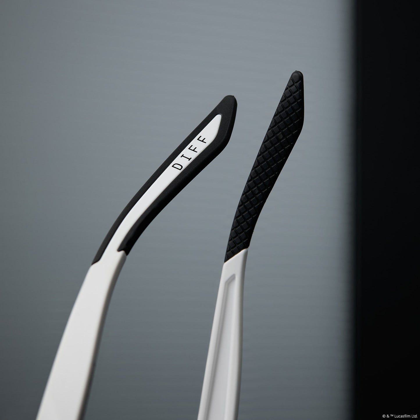 lifestyle - star wars x diff sport stormtrooper sunglasses detailed view of temple tips.