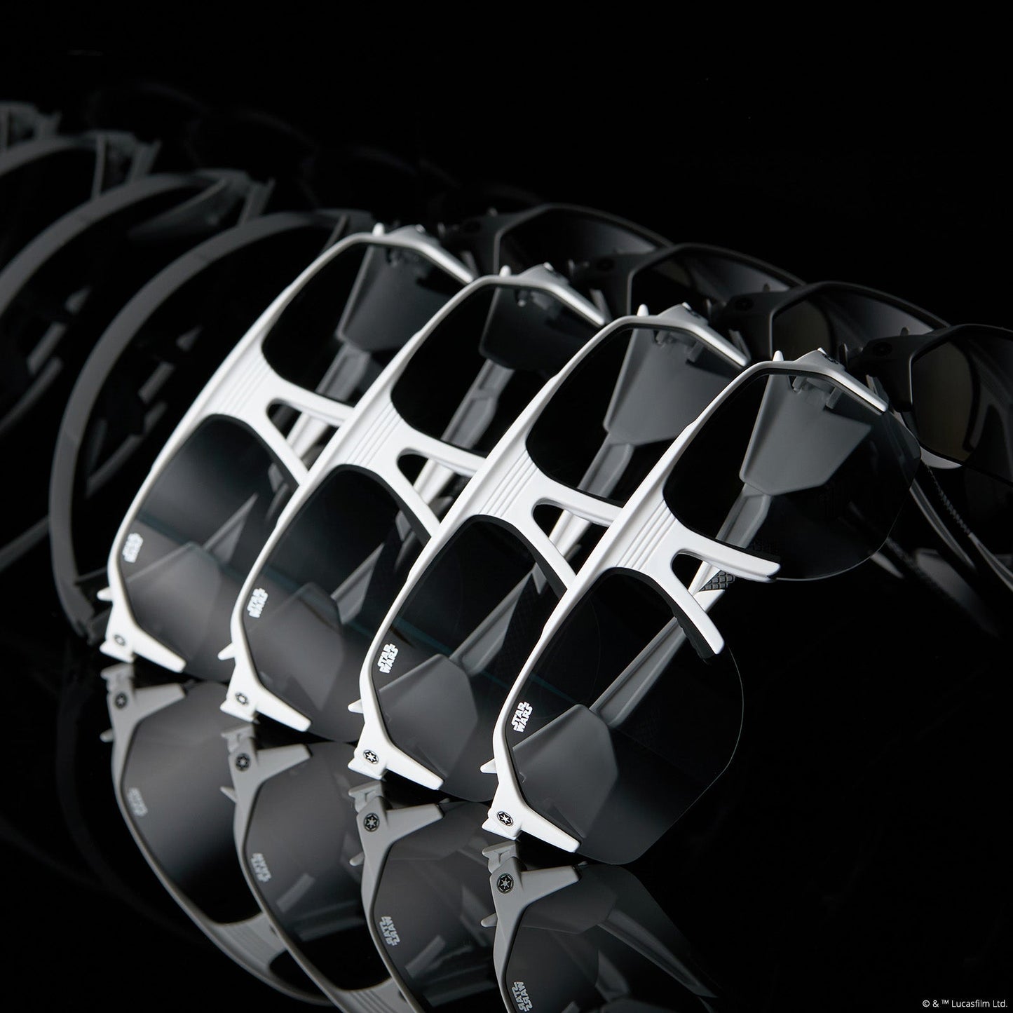 lifestyle - star wars x diff sport stormtrooper sunglasses multi-lenses effect