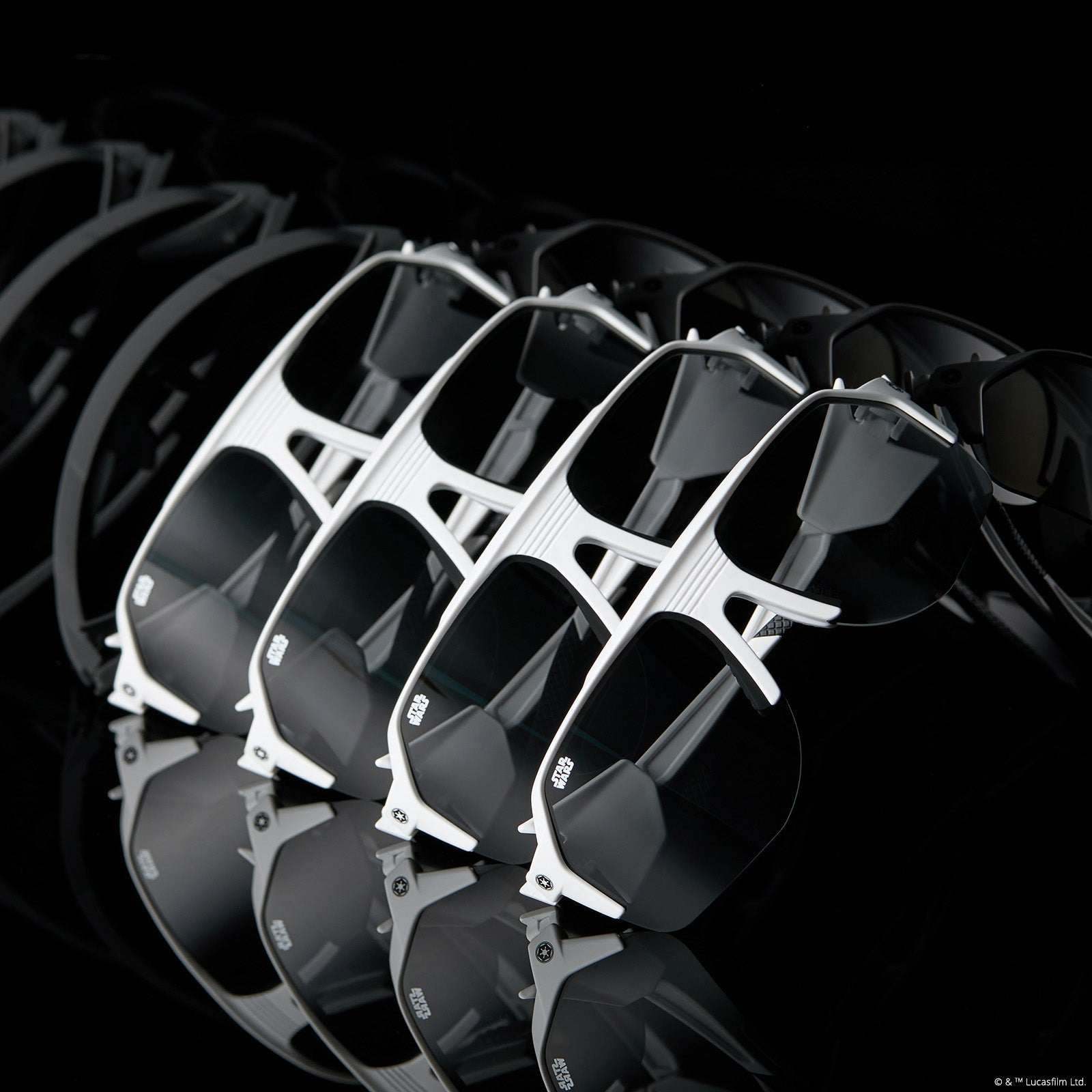 lifestyle - star wars x diff sport stormtrooper sunglasses multi-lenses effect