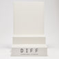 diff eyewear 2 step acrylic metal stand front view