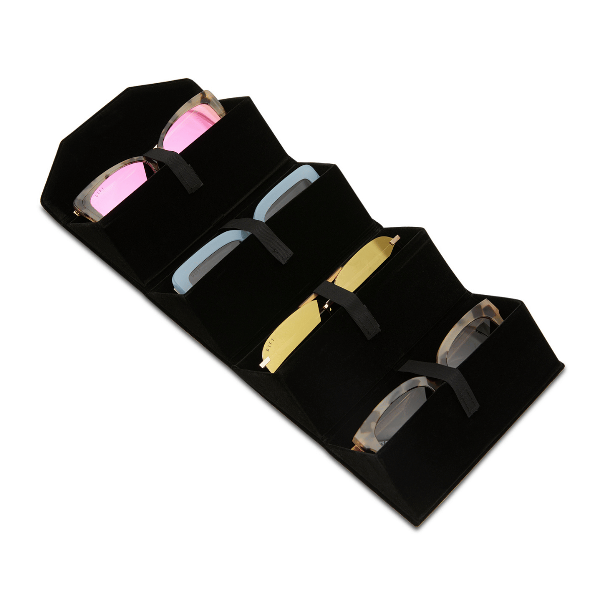 QUAD ROLLUP CASE - BLACK open filled