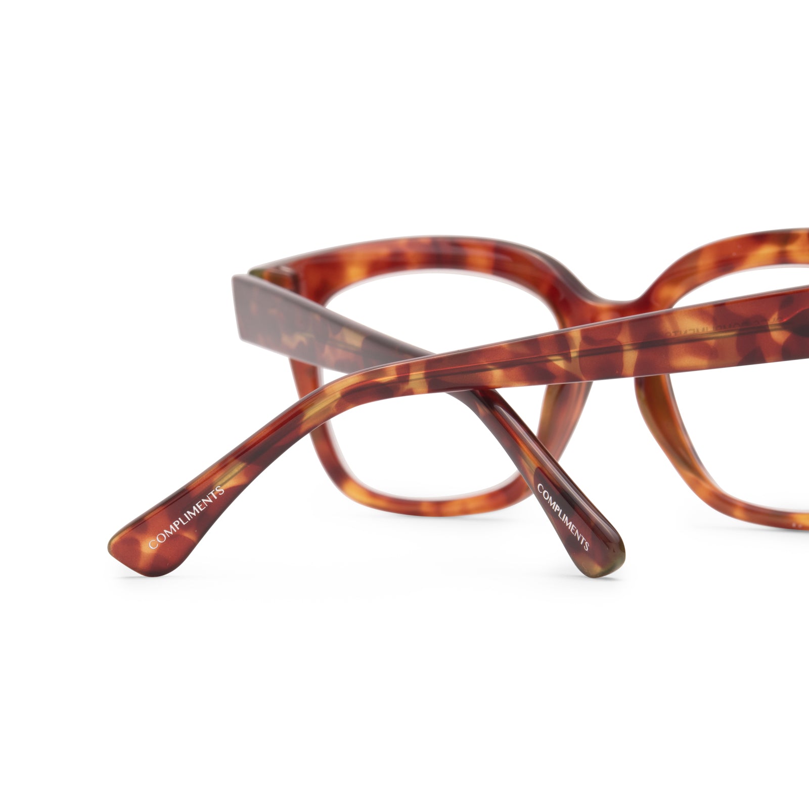 AVA - AMBER TORTOISE + BLUE LIGHT READERS detail