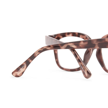 AVA - BEIGE TORTOISE + BLUE LIGHT READERS detail