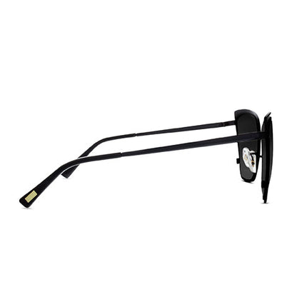 Becky black smoke sidediff eyewear becky black frame with dark smoke lens sunglasses side view
