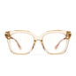 Bella rx eye glasses with blush crystal frame and blue light technology- front view