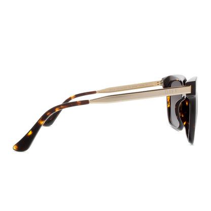 diff eyewear bella tortoise grey polarized sunglasses side view