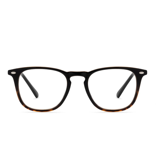 GRIFFIN - BLACK TORTOISE + BLUE LIGHT READERS front