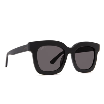 Carson Black Dark Smoke Polarized sunglasses - angle