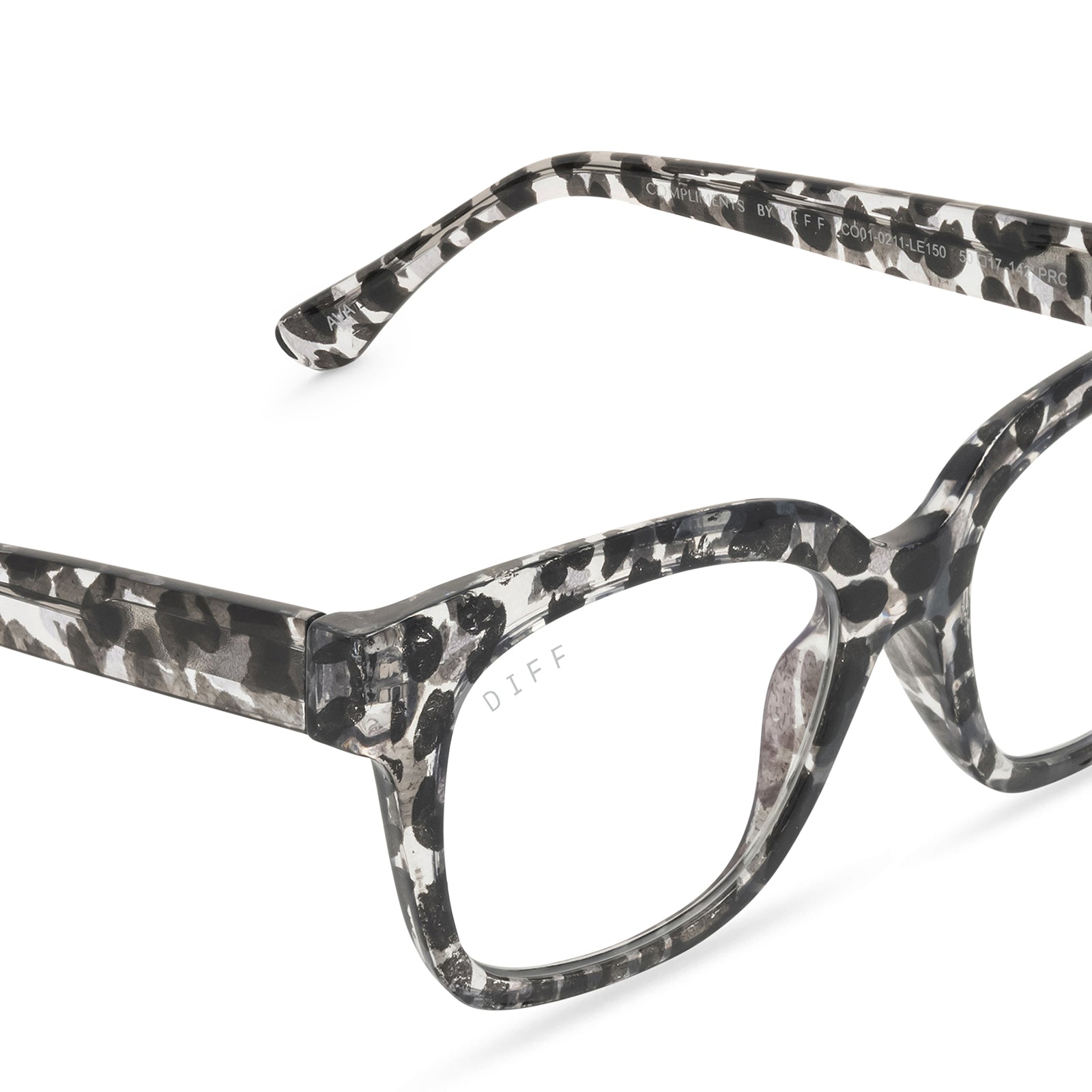 AVA - CLEAR LEOPARD + BLUE LIGHT READERS detail