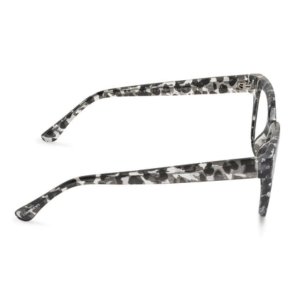 AVA - CLEAR LEOPARD + BLUE LIGHT READERS side