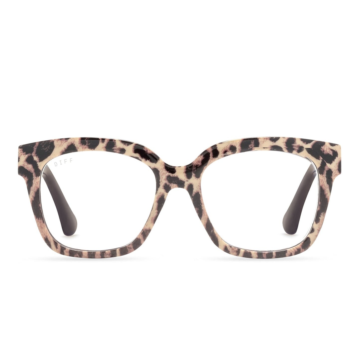 AVA - LEOPARD TORTOISE + BLUE LIGHT READERS front