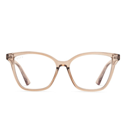 LEAH - VINTAGE CRYSTAL + BLUE LIGHT READERS FRONT