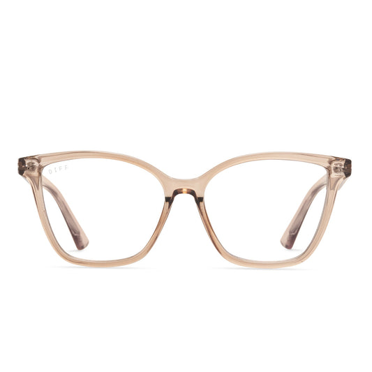 LEAH - VINTAGE CRYSTAL + BLUE LIGHT READERS FRONT
