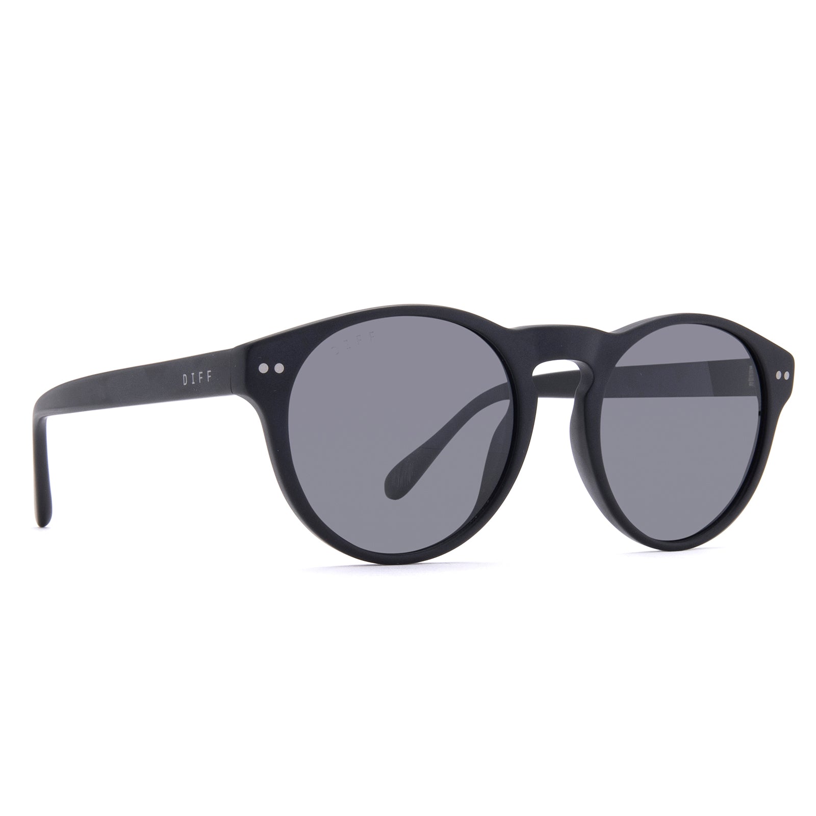 CODY - MATTE BLACK + GREY POLARIZED ANGLE