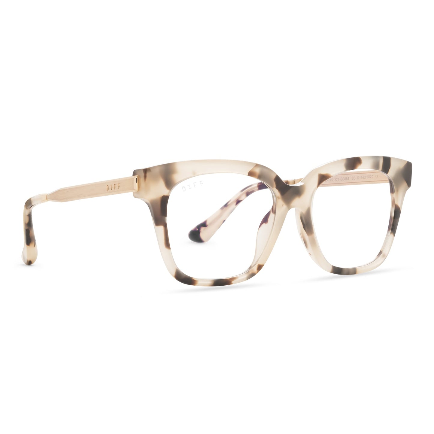 BELLA XS - CREAM TORTOISE + BLUE LIGHT angle 